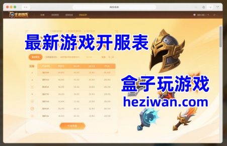 盒子玩2025最新网页游戏开服表_2025最好玩的网页游戏排行榜_2025不花钱页游网络游戏排行榜前十名-盒子玩游戏平台